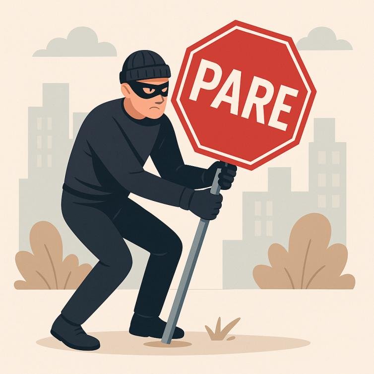 Furto de placas de trânsito em Cáceres causa transtornos e riscos; prefeitura alerta sobre crimes e penas 6 Furto de placas de trânsito em Cáceres aumenta riscos